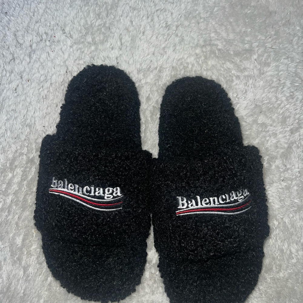Balenciaga Black Loafers & Slip-Ons